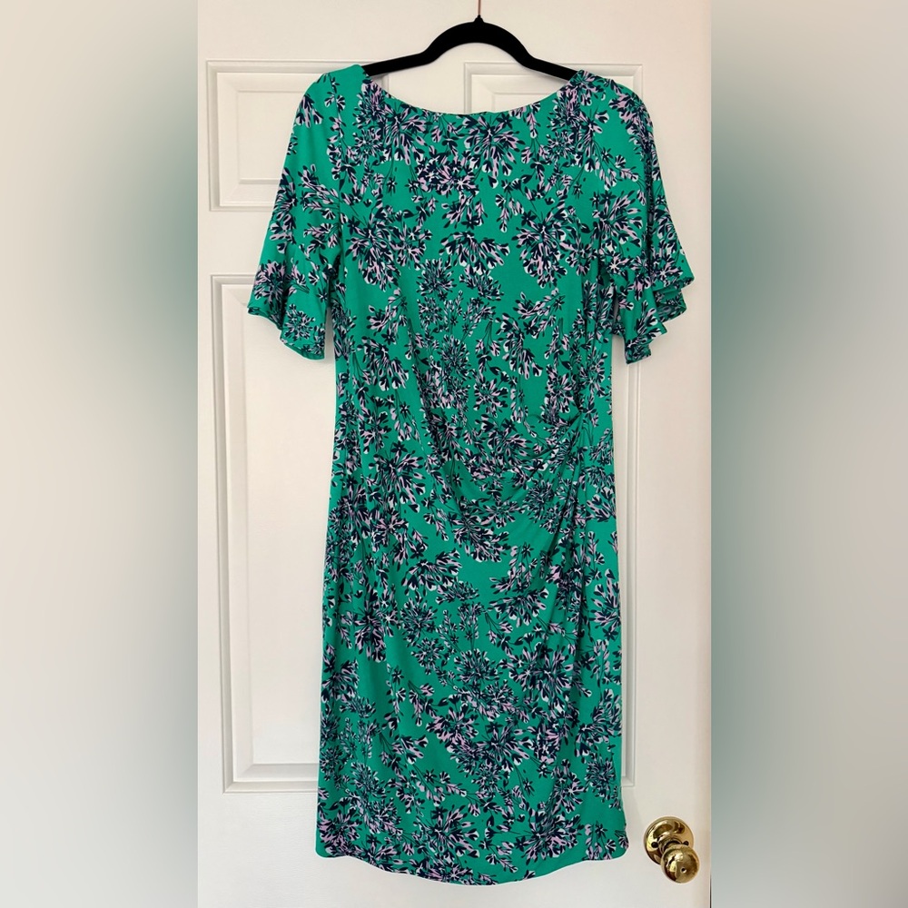 Taylor for a Pea in the Pod Green Floral Maternity Dress